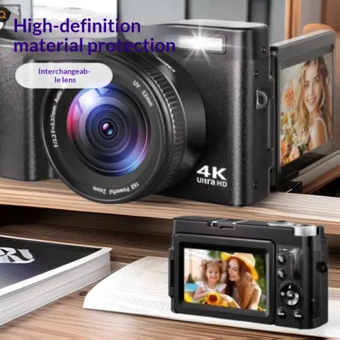 HD Digital Camcorder with Flip Screen and High-definition Recording