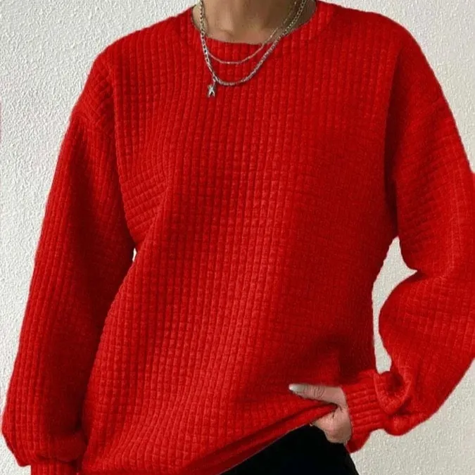 Fashionable Crew-neck Sweatshirt With Long Sleeves For Fall And Winter - G7Z4645 Color-S