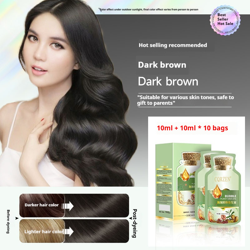 Plant-based Bubble Hair Dyeyour Own DIY Hair Coloring Cream 5