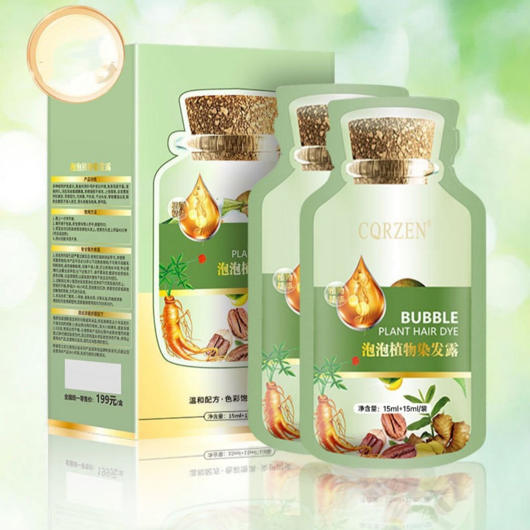 Plant-based Bubble Hair Dyeyour Own DIY Hair Coloring Cream