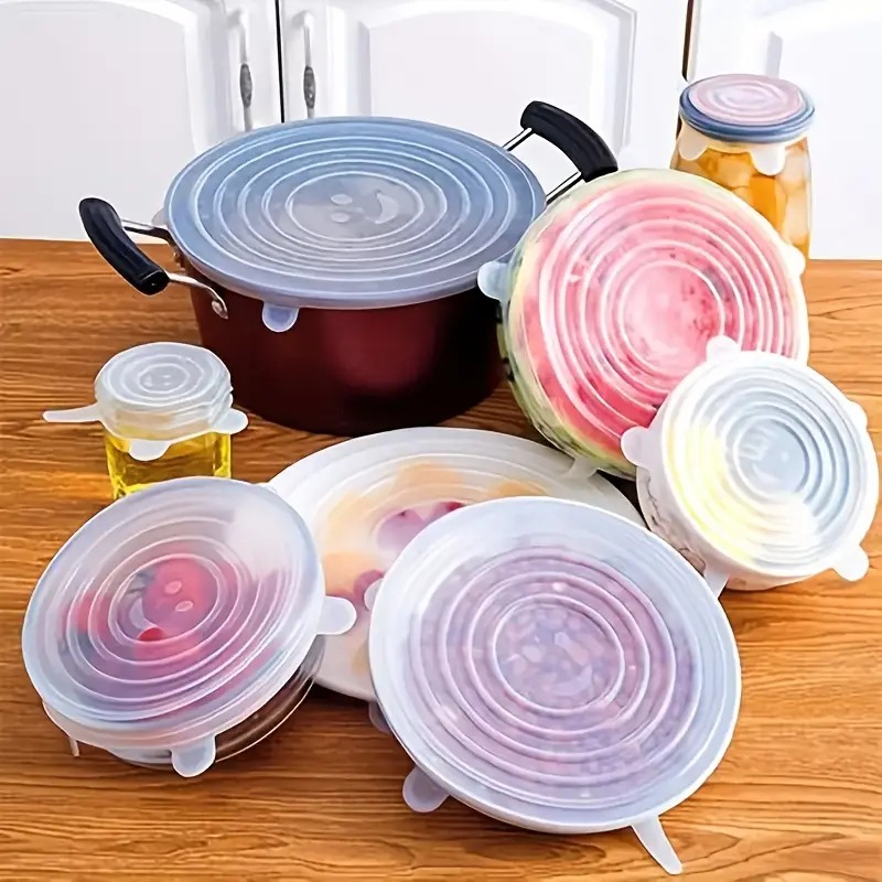 Multi-functional Food-grade Silicone Sealing Lid For Food Storage 6