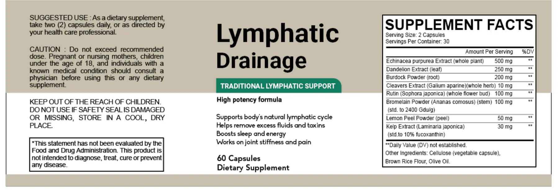 Lymphatic Drainage Capsules