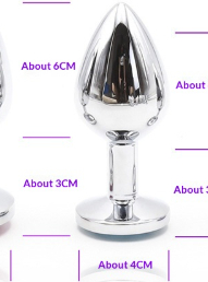 Stainless Steel Threaded Butt Plug Toy