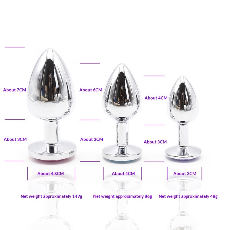 Stainless Steel Threaded Butt Plug Toy
