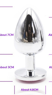 Stainless Steel Threaded Butt Plug Toy