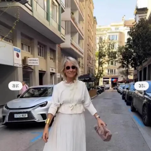 Solid color Casual Knit Crew neck Top And Mesh Slip Maxi Dress Two piece Set White - Shop at LoveMi