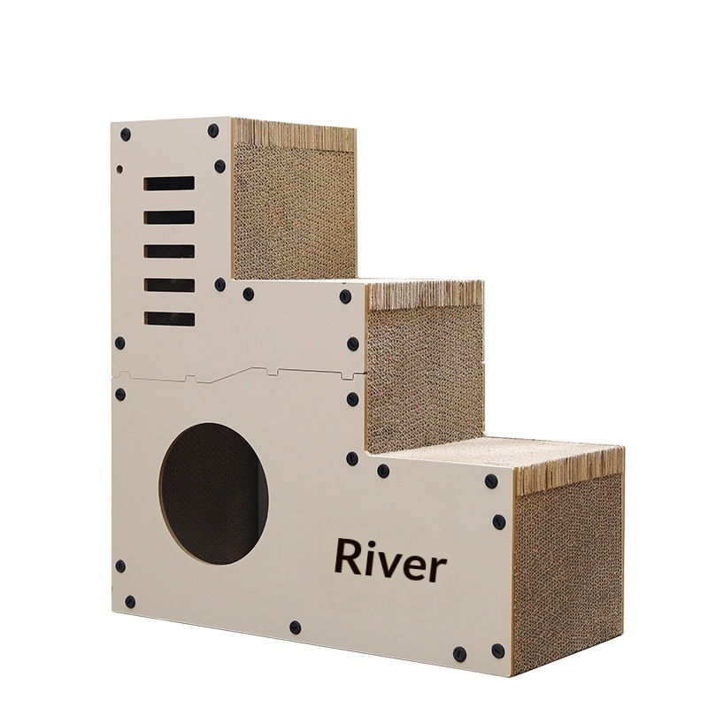 Multi-functional Corrugated Cardboard Cat Scratcher
