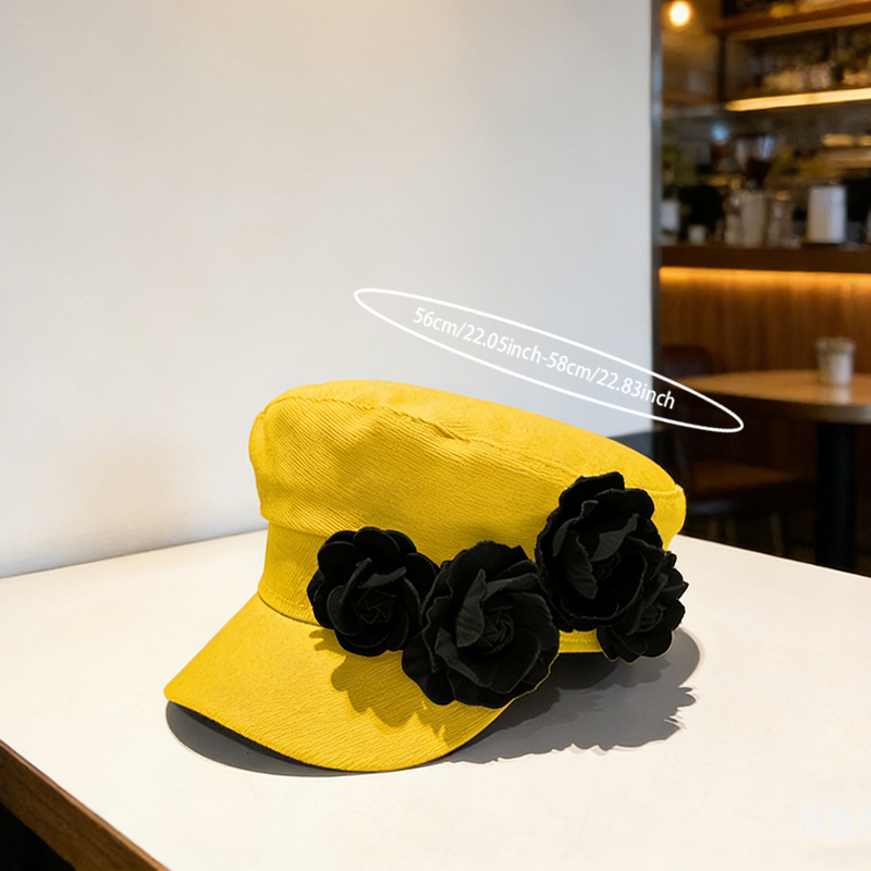 Elegant Checkered Lady's Hat