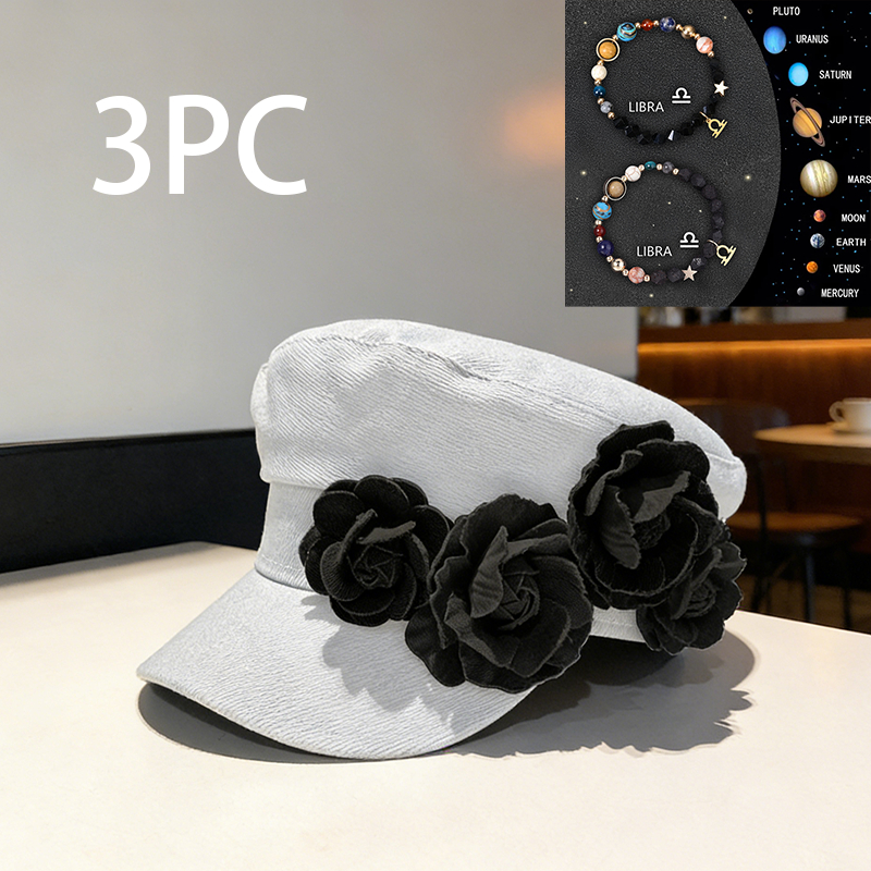 Elegant Checkered Lady's Hat