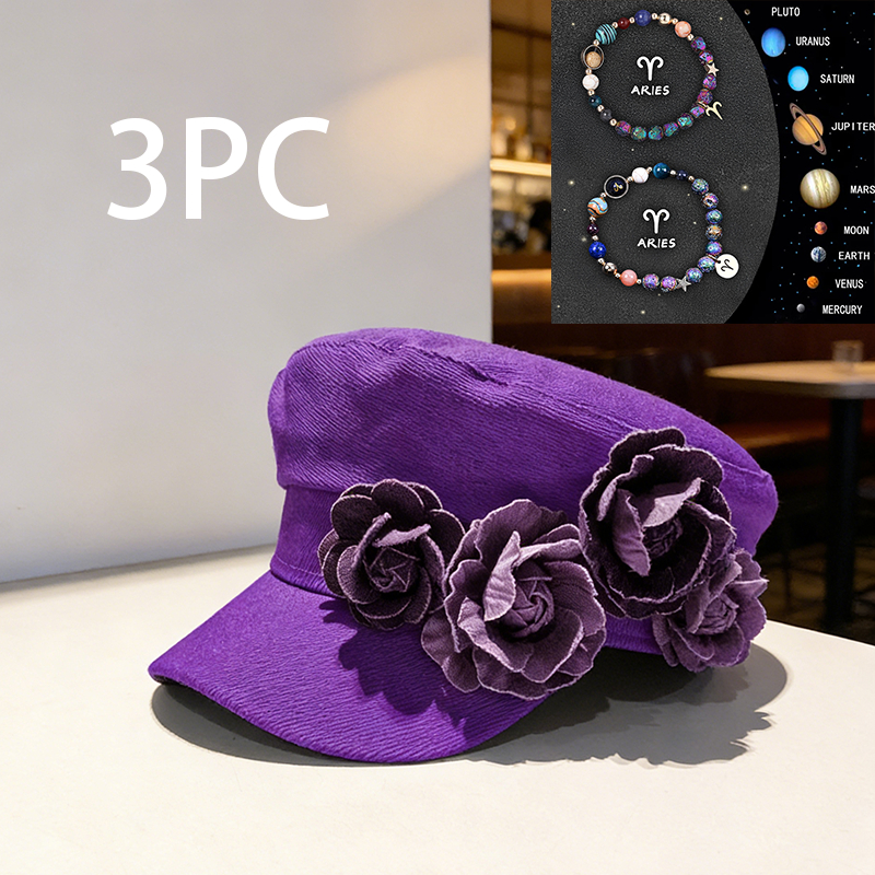 Elegant Checkered Lady's Hat