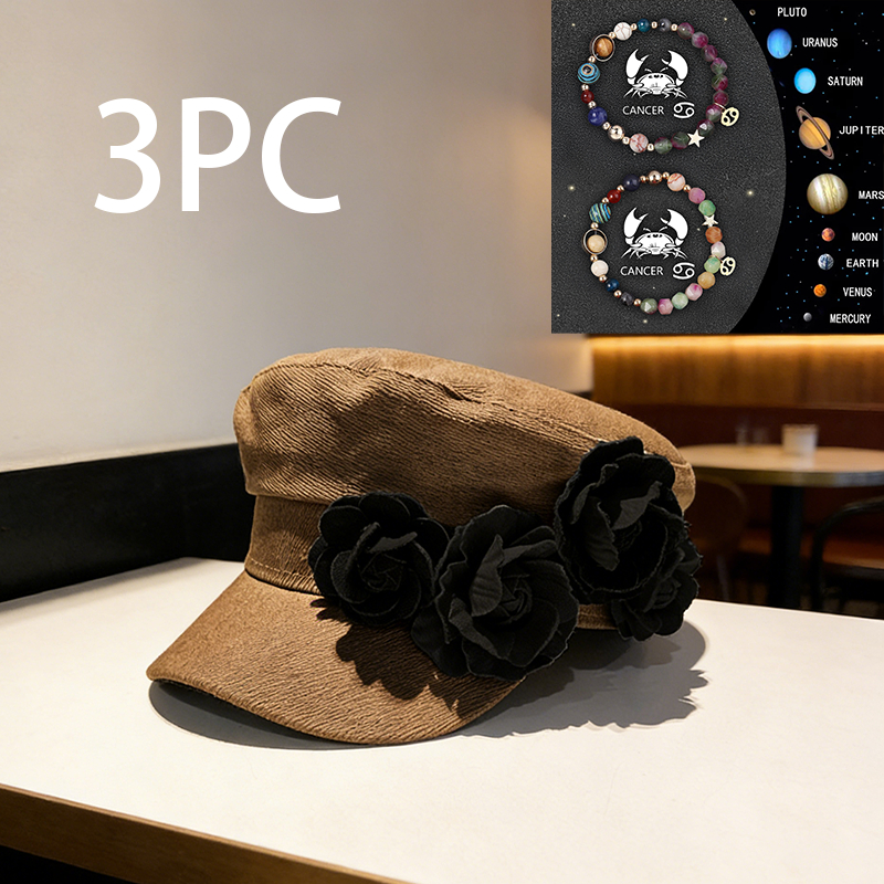 Elegant Checkered Lady's Hat