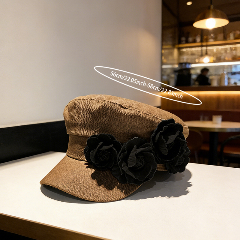 Elegant Checkered Lady's Hat