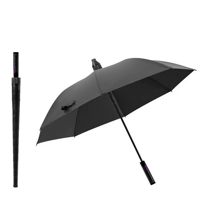 Non-wet Car Straight-rod Wind-resistant Black Tape Long-handle Advertising Umbrella 4