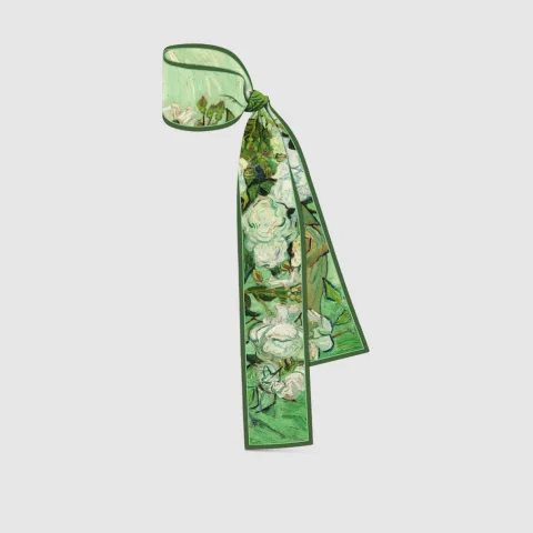 Dunhuang Silk Scarf Headband Ribbon Streamer