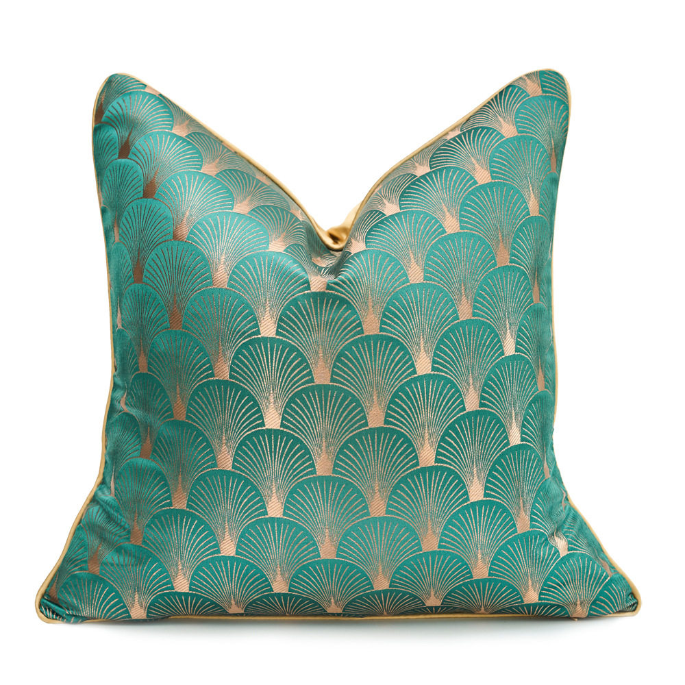Shell-Pattern Modern Light-Luxury High-Precision Jacquard Soft Decor Pillow Cover 7