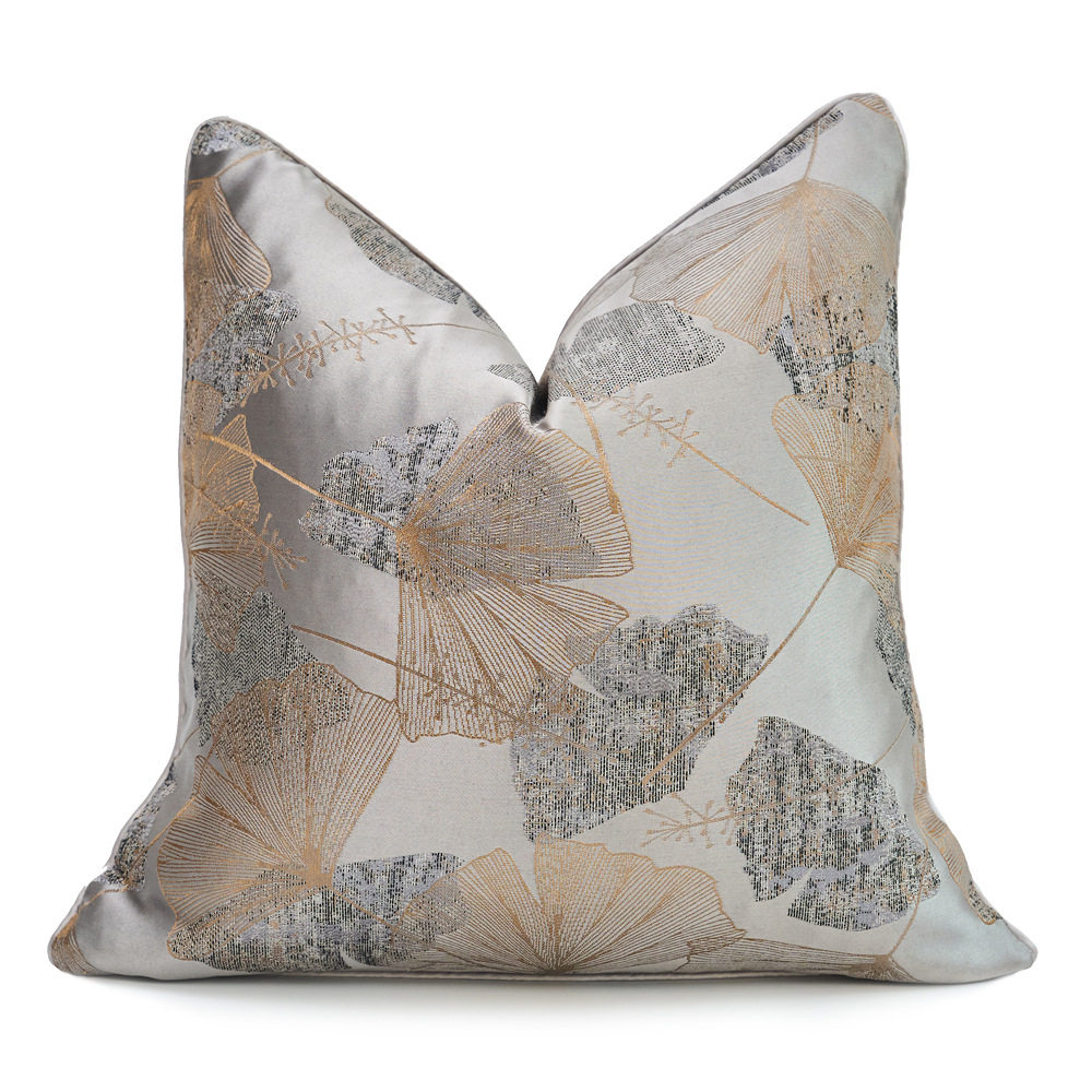 Shell-Pattern Modern Light-Luxury High-Precision Jacquard Soft Decor Pillow Cover 3