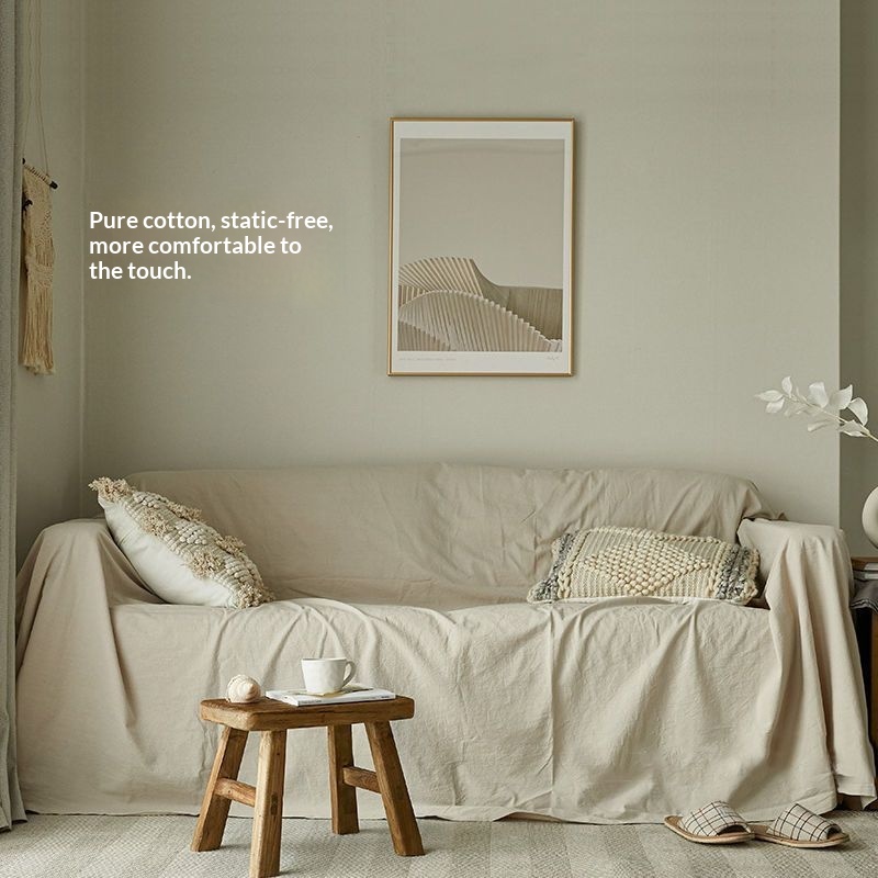 Instagram-inspired Sofa Cover In Yellow Pink And Greenfully Covering And Cat-claw Resistant