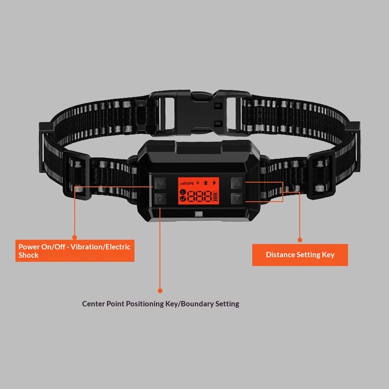 Outdoor Smart Wireless Electronic Fence System Training Collar For Dogs