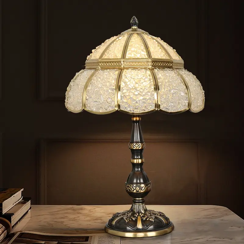 Natural Agate And Pure Copper Home Decor Table Lamp