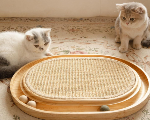 Solid Wood Cat Toy For Playful Pets