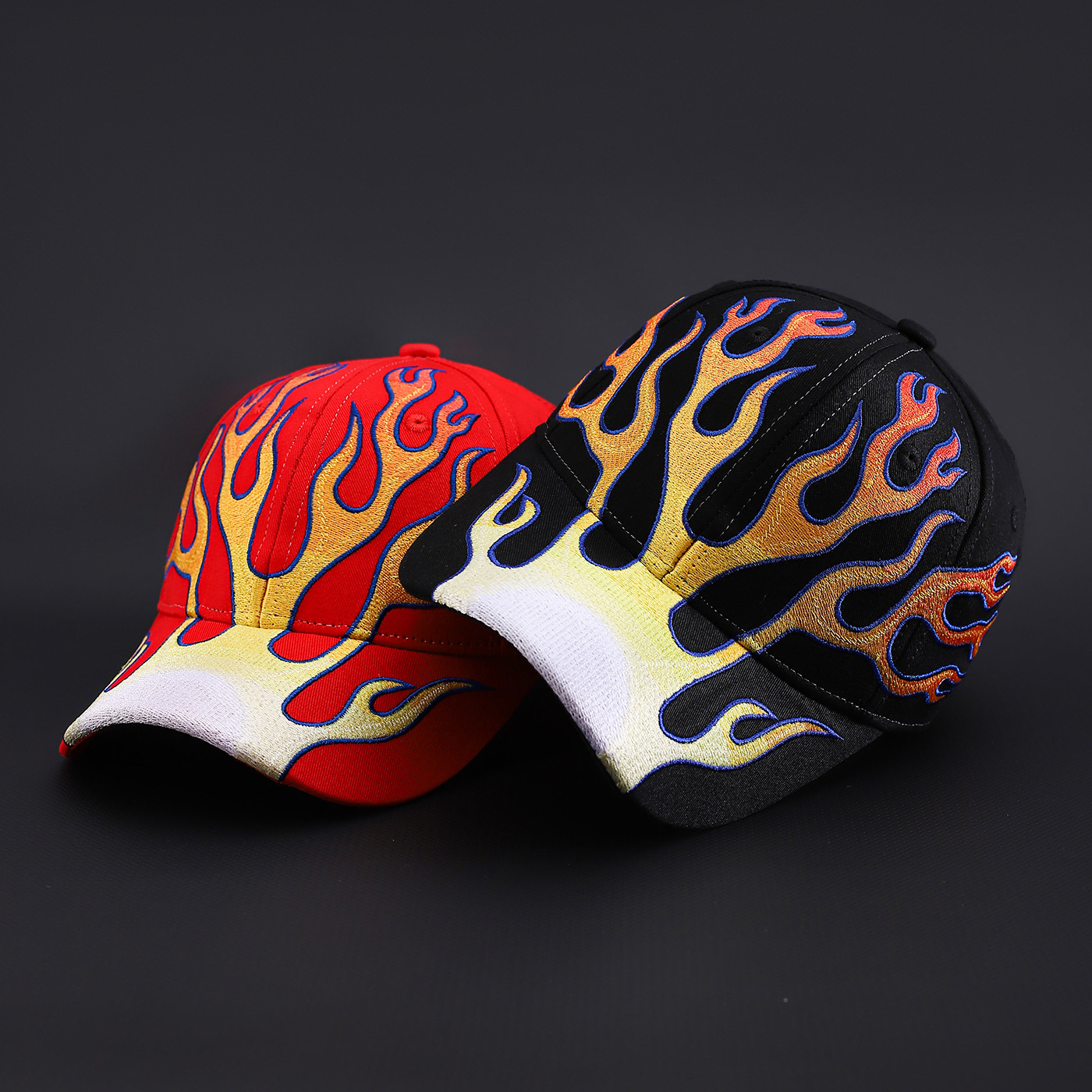 Flame-flag Niche Baseball Cap With A Unique Hip-hop Vibe