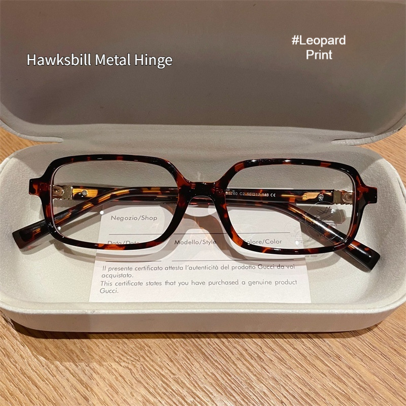 Womens Retro Small Square Plain Glasses Frame - Image 3