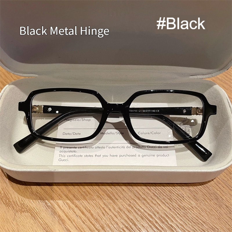 Womens Retro Small Square Plain Glasses Frame - Image 2