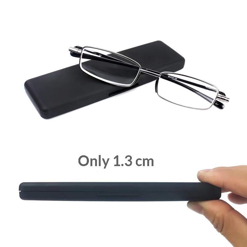 Ultra-thin Mens Metal Spring-leg Reading Glasses With Rotating Frames