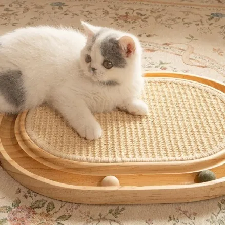 Solid Wood Cat Toy