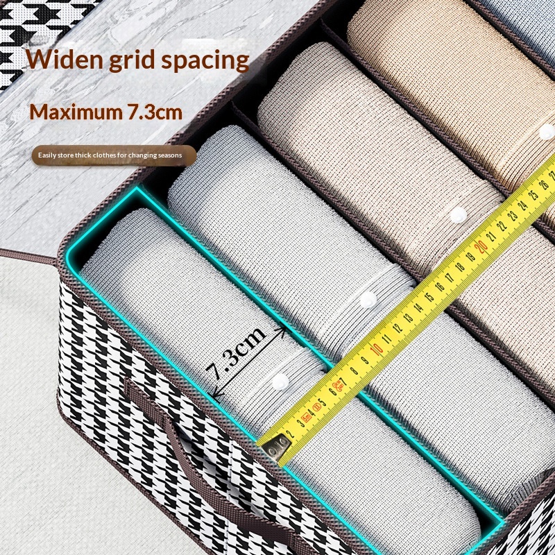 Foldable High-capacity Clothing Organizer With Compartments 4