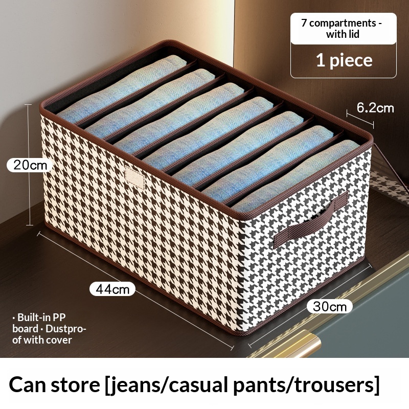 Foldable High-capacity Clothing Organizer With Compartments 7