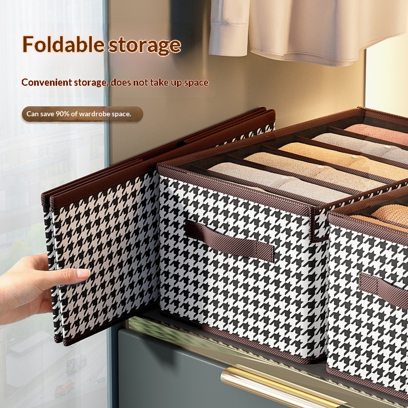 Foldable High-capacity Clothing Organizer With Compartments 3