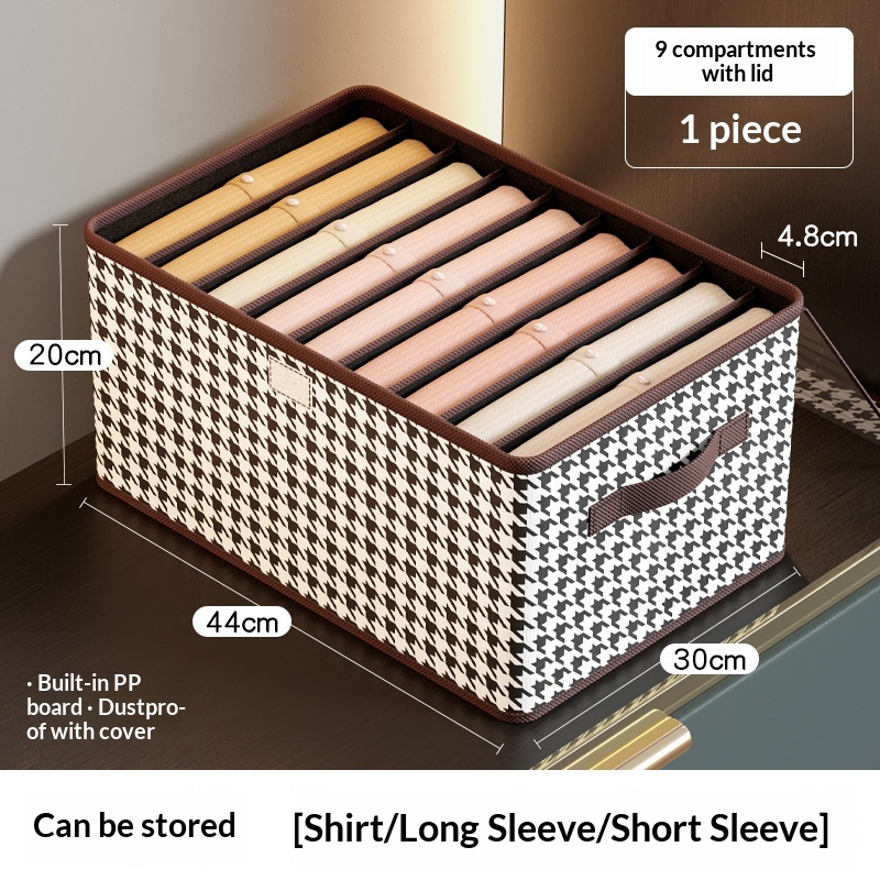 Foldable High-capacity Clothing Organizer With Compartments 8