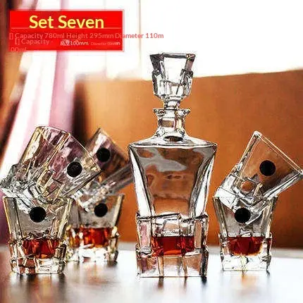 Red Wine And Whiskey Glass Set