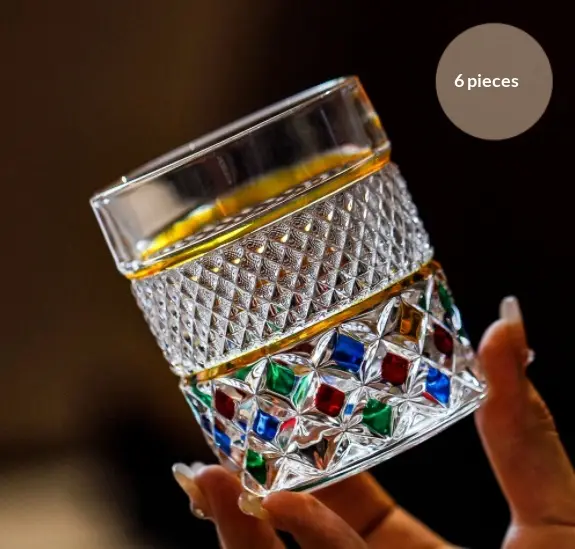 High End Painted Wine Glass Household Drinking Cup