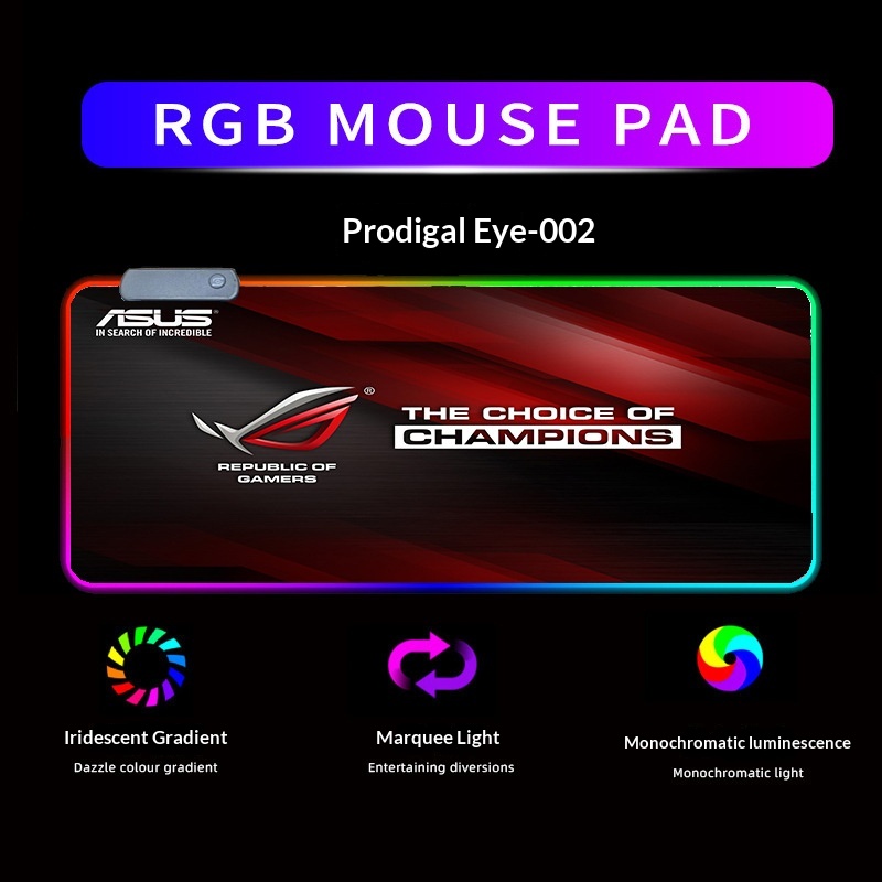 Anti-slip RGB-illuminated Mouse Pad 4