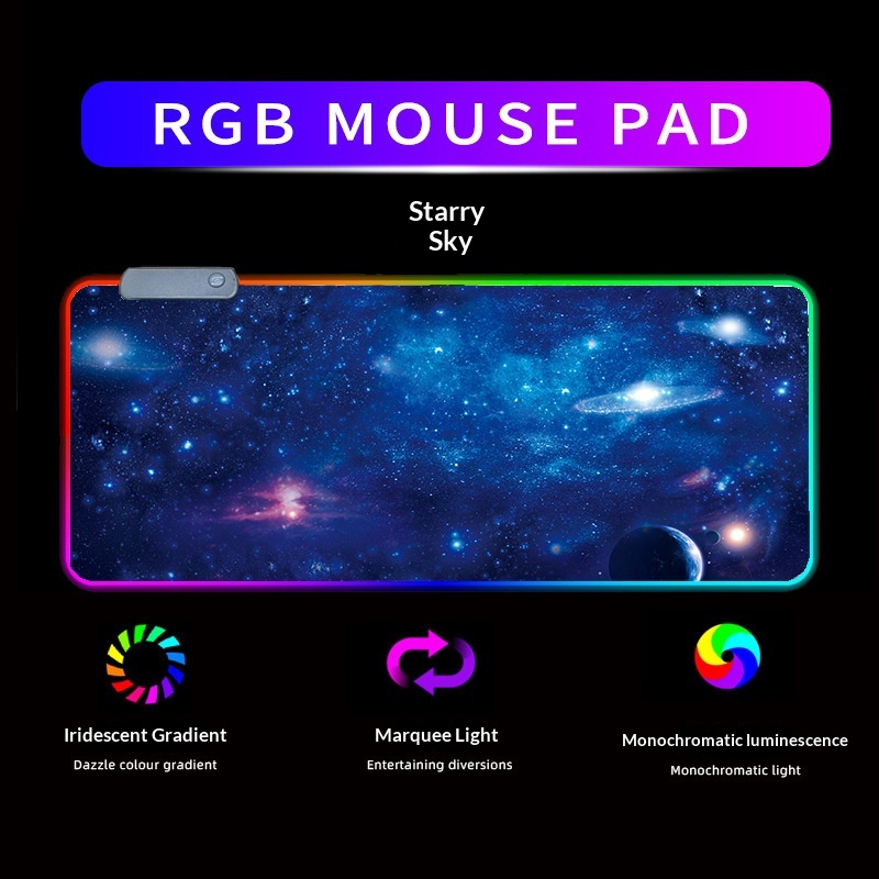 Anti-slip RGB-illuminated Mouse Pad 7