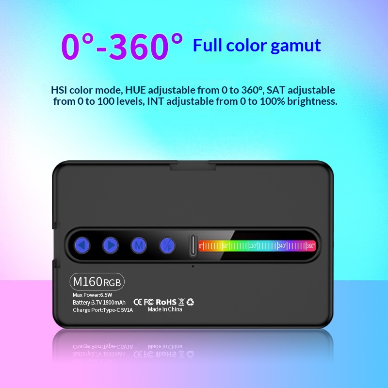 Portable Square LED Fill Light For Outdoor Shooting With Your Phone