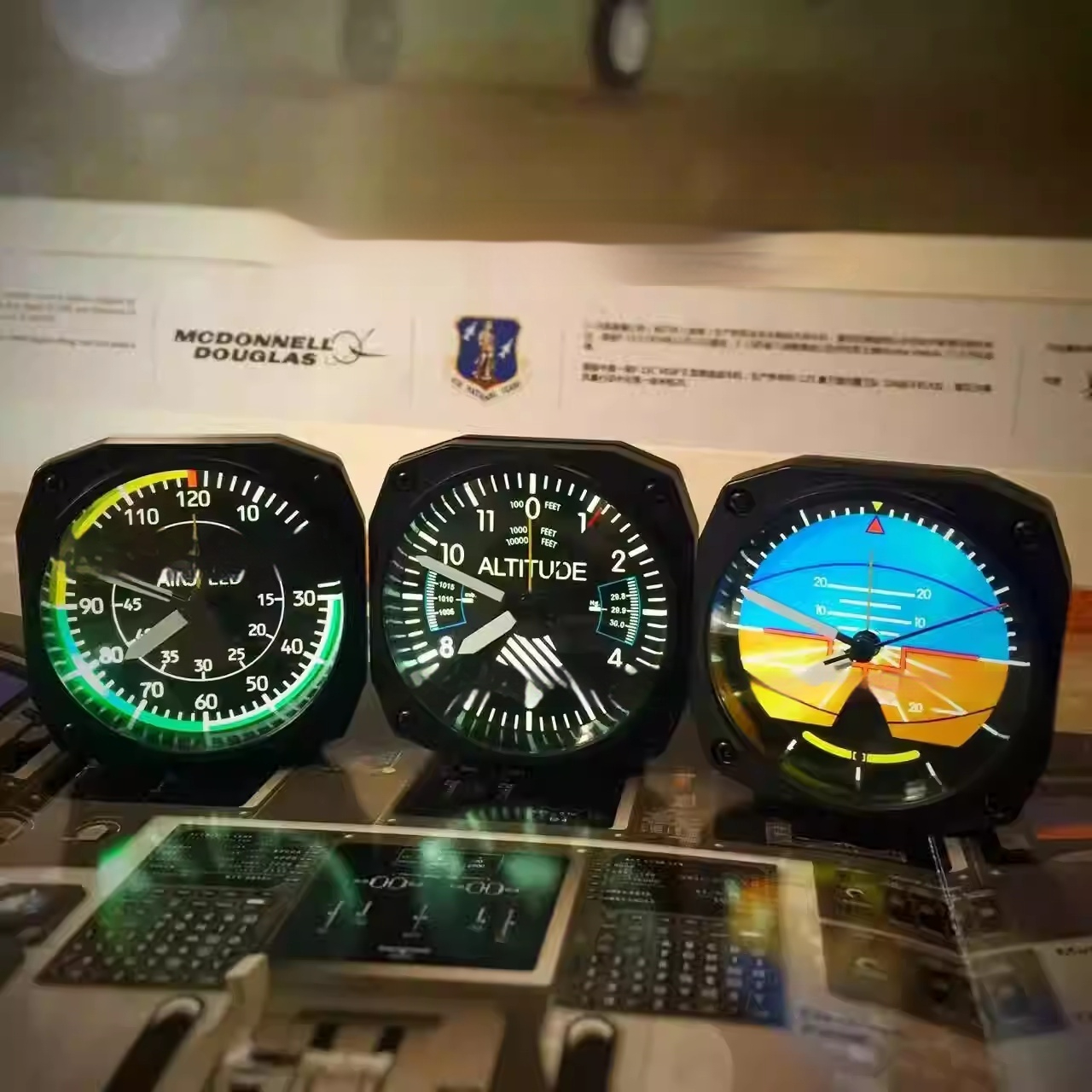Instruments Aviation Simulation Instruments Alarm Clock