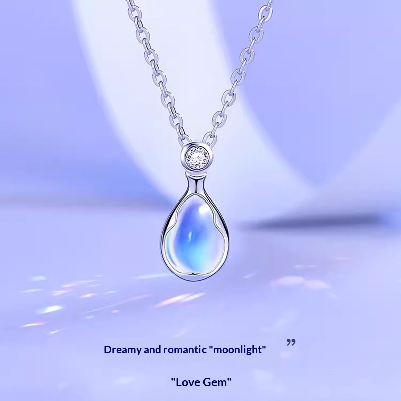 Womens 925 Sterling Silver Ruperts Tears Necklace