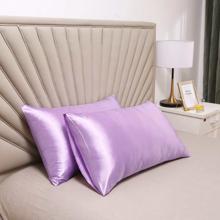 Solid-color Satin Rayon Pillowcase 20