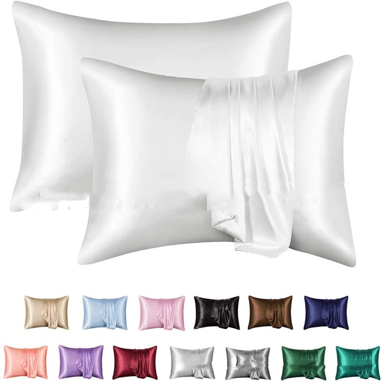 Solid-color Satin Rayon Pillowcase