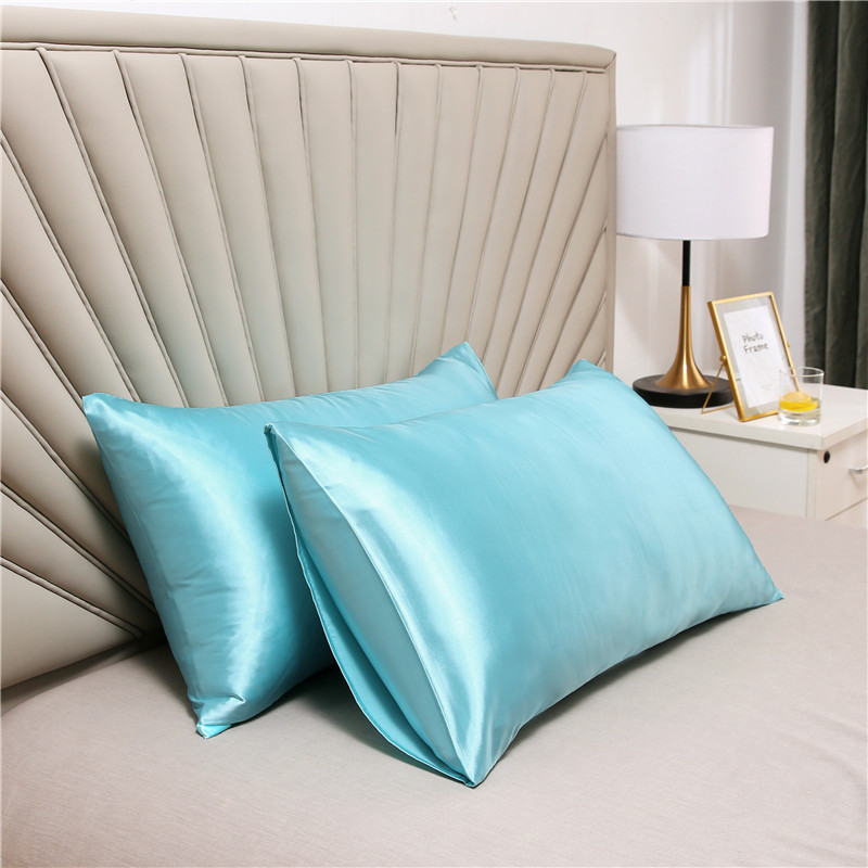 Solid-color Satin Rayon Pillowcase