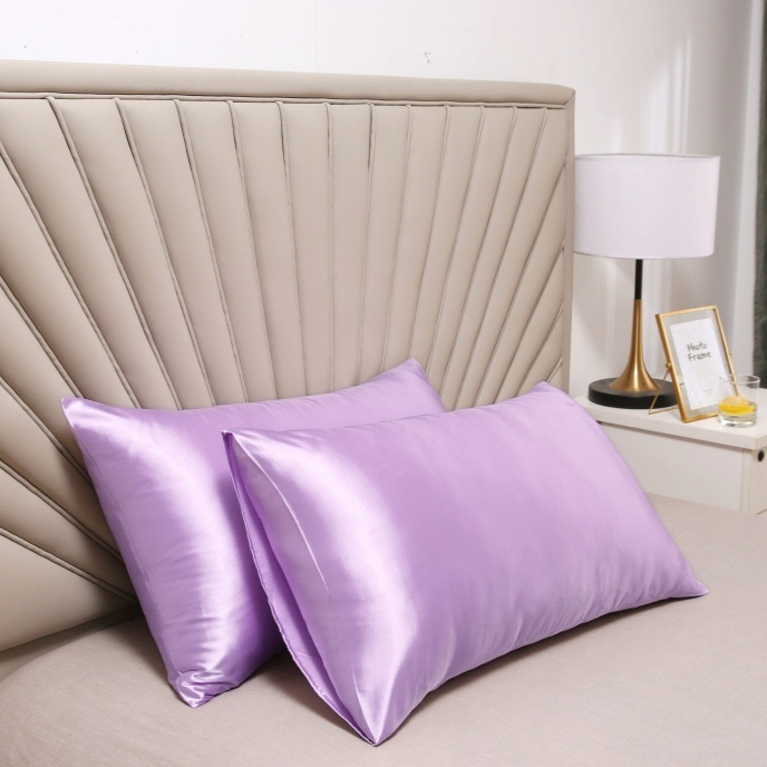 Solid-color Satin Rayon Pillowcase 25