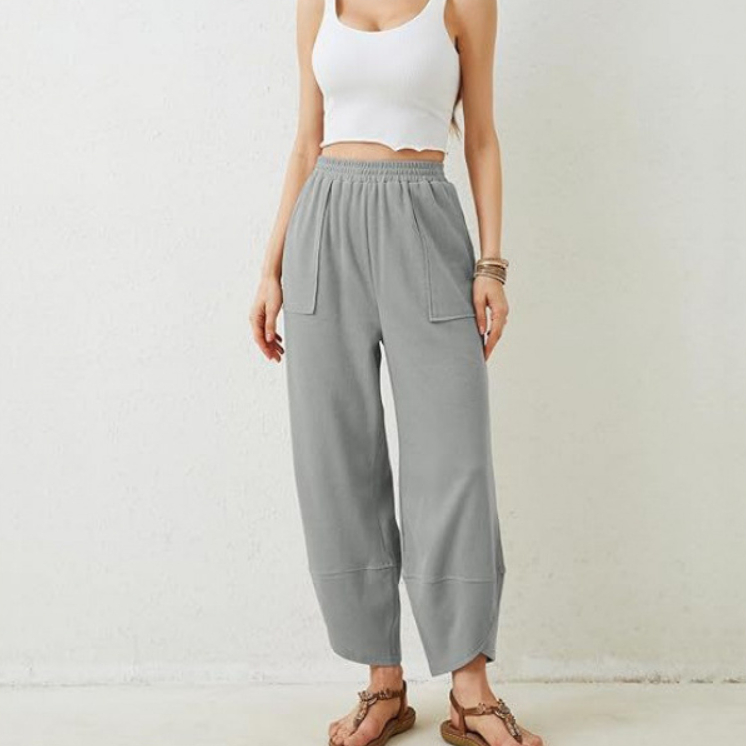 Trendy Cropped Pants For European And American Women