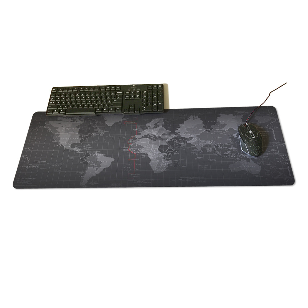 World Map Mouse Pad With Stitched Edges For Your Desk 5