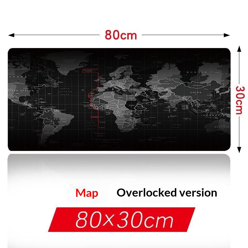World Map Mouse Pad With Stitched Edges For Your Desk 4