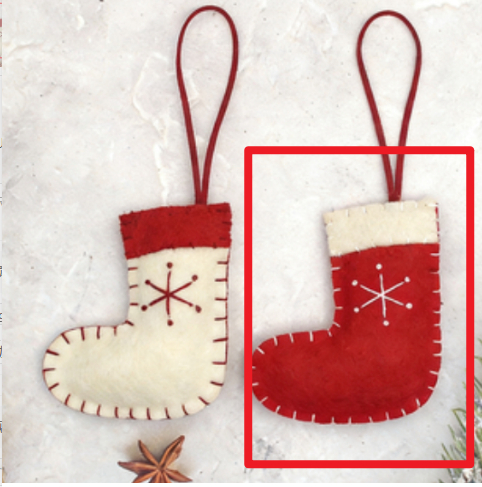 Hand-sewn Wool Felt Snowflake Socks And Elk Pendants 14