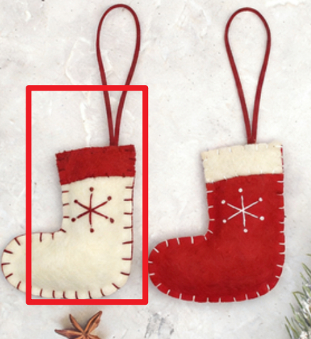 Hand-sewn Wool Felt Snowflake Socks And Elk Pendants 13