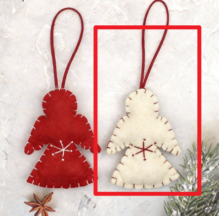 Hand-sewn Wool Felt Snowflake Socks And Elk Pendants 7